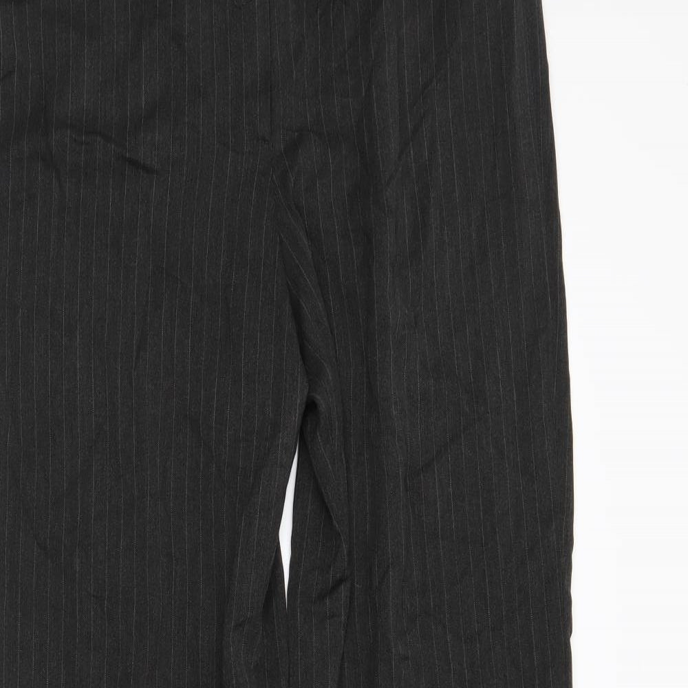 Womens UK Size 12 Debenhams Regular Fit  Grey Trousers