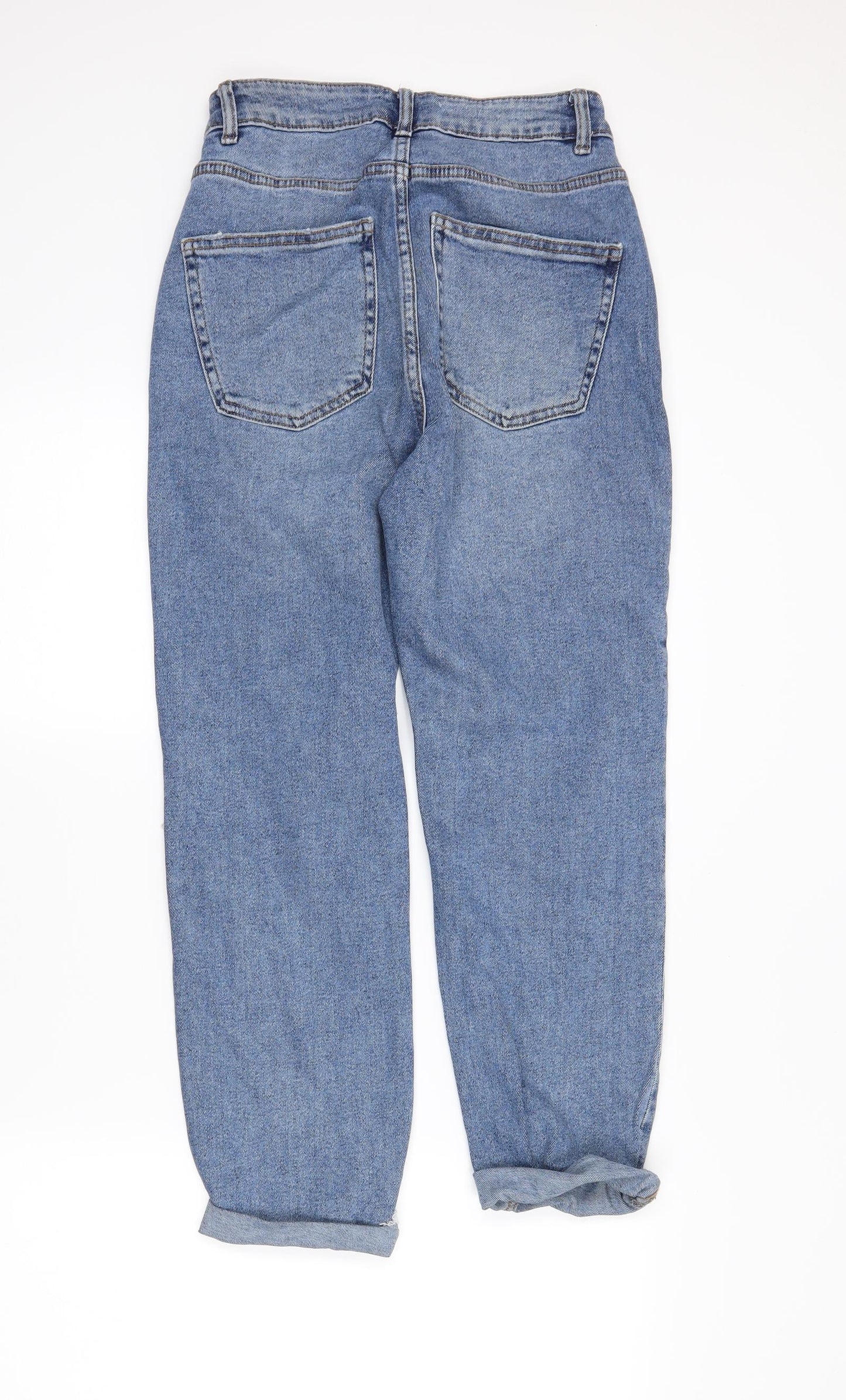 Womens UK Size 6 denimCo Regular Fit Mom Blue Jeans