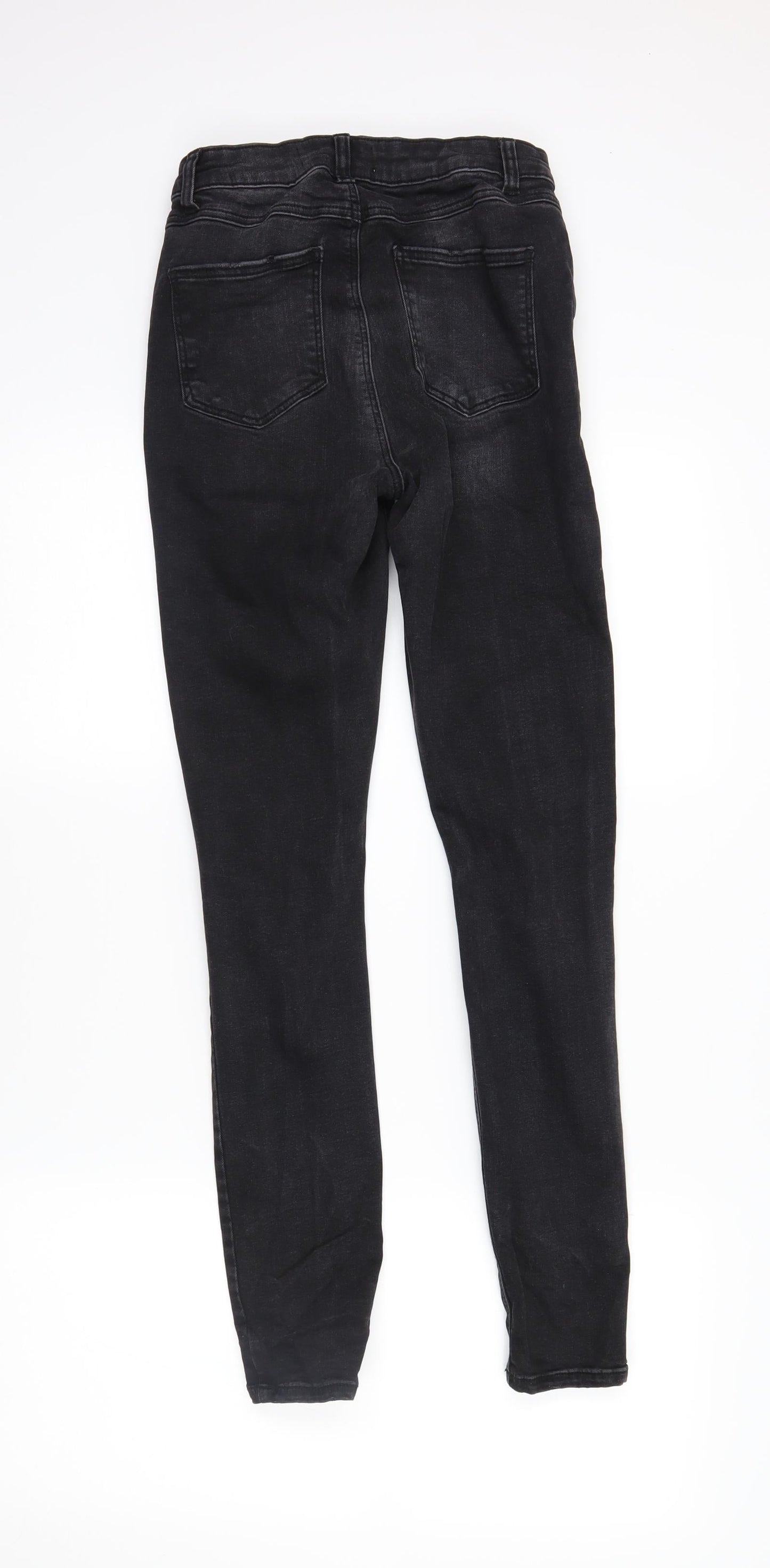 Womens UK Size 6 DenimCo Regular Fit Skinny Black Jeans