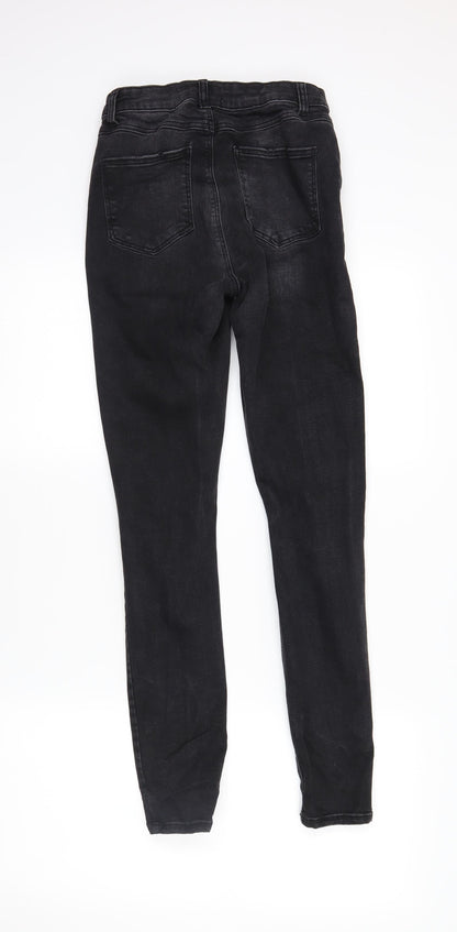 Womens UK Size 6 DenimCo Regular Fit Skinny Black Jeans
