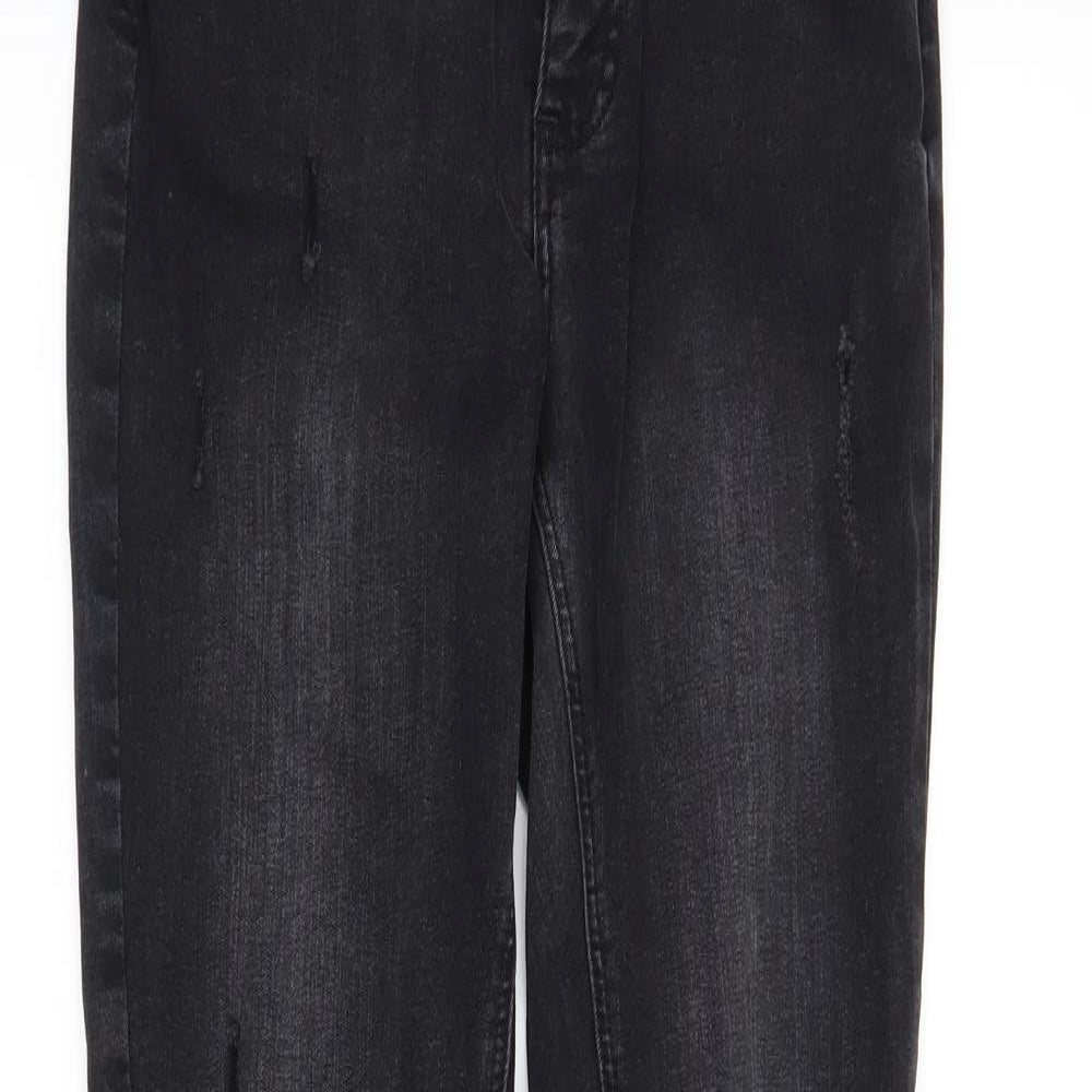 Womens UK Size 6 DenimCo Regular Fit Skinny Black Jeans