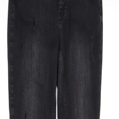 Womens UK Size 6 DenimCo Regular Fit Skinny Black Jeans