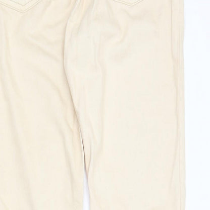 Womens UK Size 30 in MNG Regular Fit Boyfriend Ivory Jeans