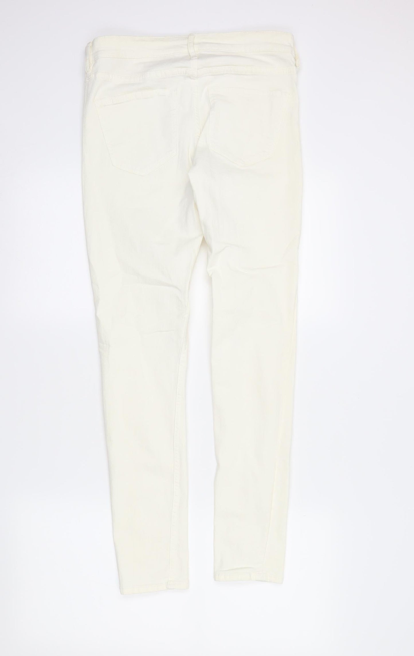 &Denim Womens Ivory  Denim Skinny Jeans Size 30 in L30 in