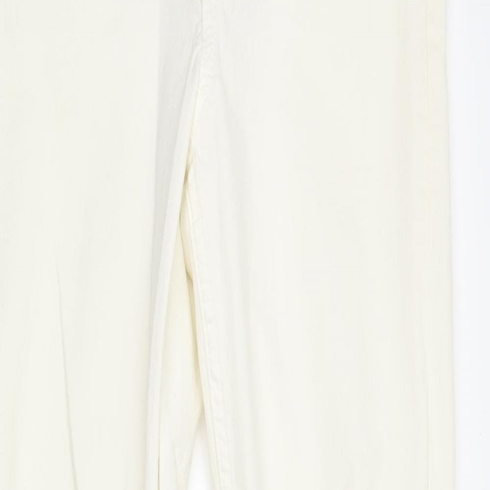 &Denim Womens Ivory  Denim Skinny Jeans Size 30 in L30 in