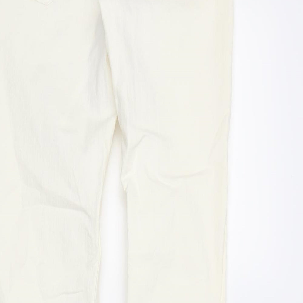 &Denim Womens Ivory  Denim Skinny Jeans Size 30 in L30 in