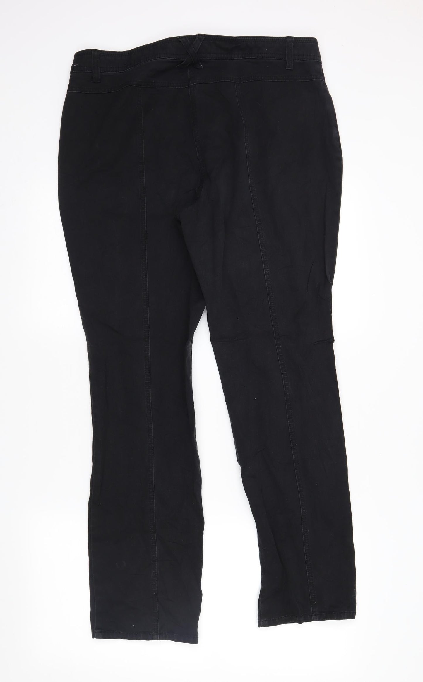 GINA LAURA Womens Beige  Denim Straight Jeans Size 16 L29 in