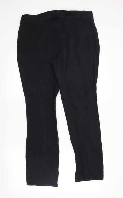 GINA LAURA Womens Beige  Denim Straight Jeans Size 16 L29 in