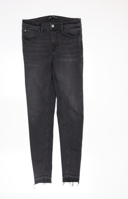 Womens UK Size 8 DenimCo Regular Fit Skinny Black Jeans