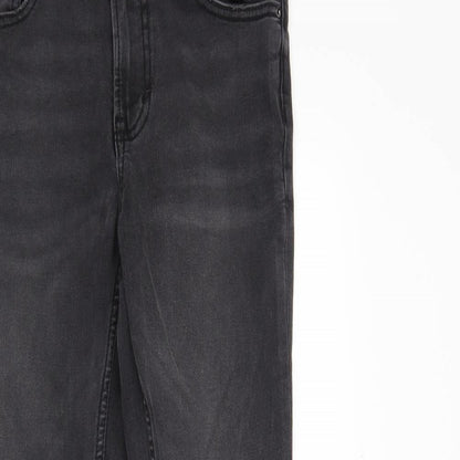 Womens UK Size 8 DenimCo Regular Fit Skinny Black Jeans