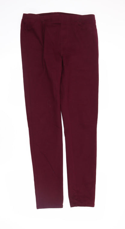 ESMARA Womens Red  Denim Jegging Jeans Size 14 L29 in