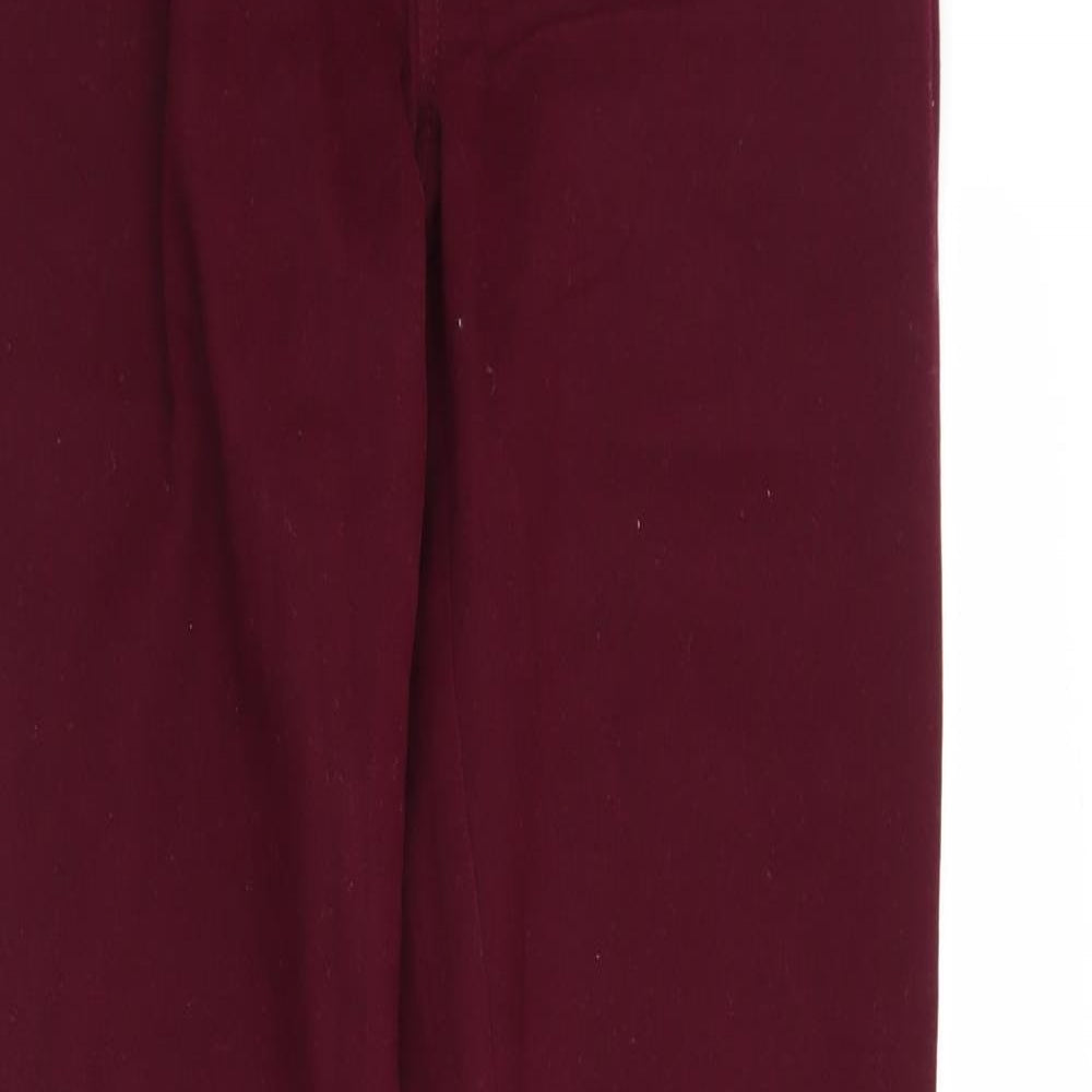 ESMARA Womens Red  Denim Jegging Jeans Size 14 L29 in