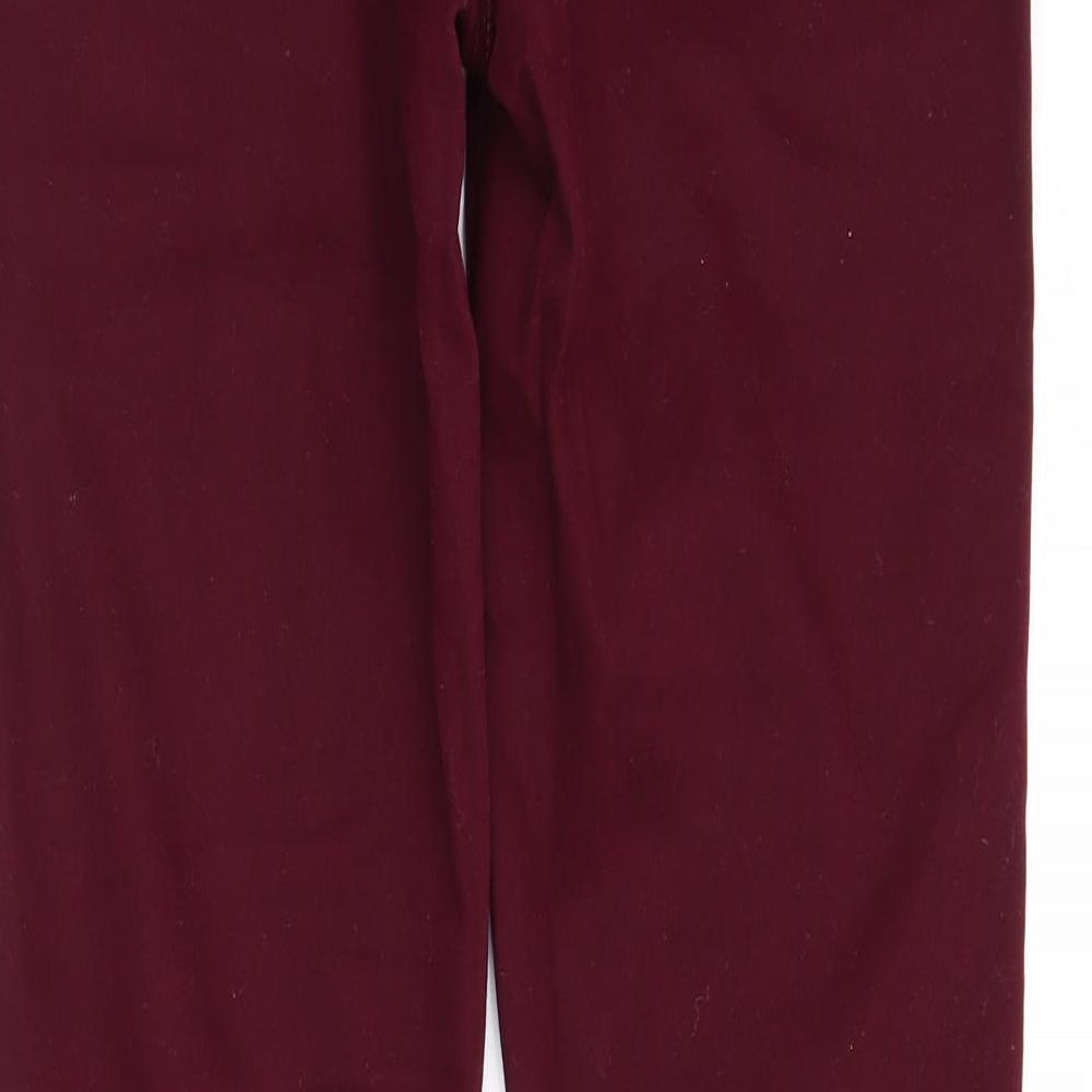 ESMARA Womens Red  Denim Jegging Jeans Size 14 L29 in