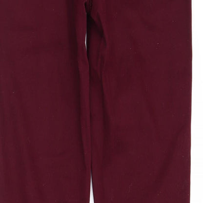 ESMARA Womens Red  Denim Jegging Jeans Size 14 L29 in