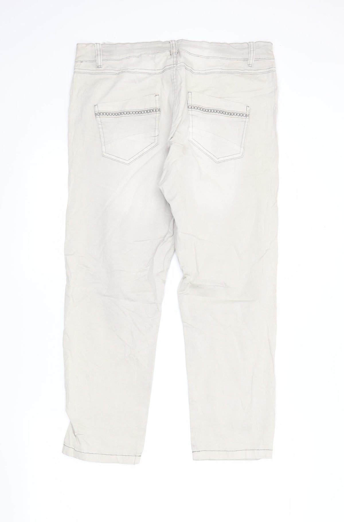 Multiples Womens Beige   Cropped Trousers Size 16 L26 in