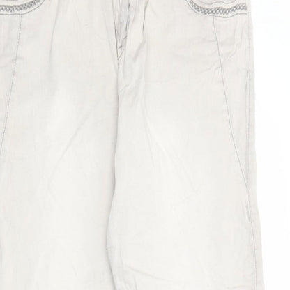 Multiples Womens Beige   Cropped Trousers Size 16 L26 in