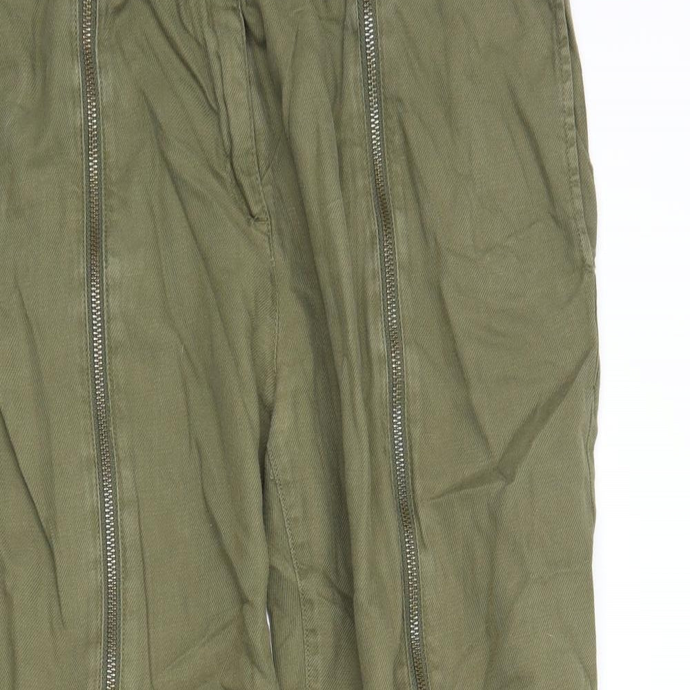 Womens UK Size 18 NEXT Regular Fit Chino Green Trousers