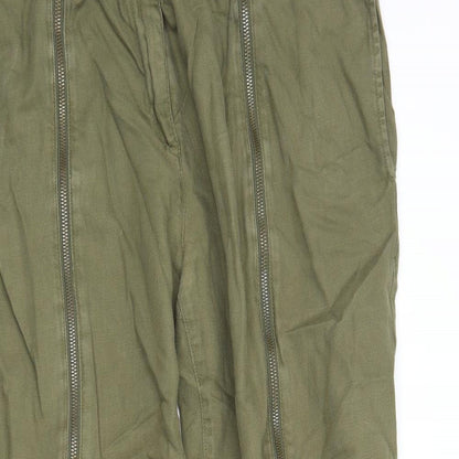 Womens UK Size 18 NEXT Regular Fit Chino Green Trousers