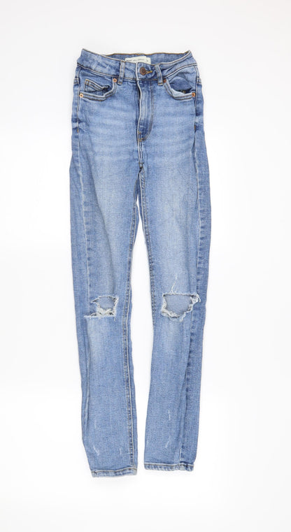 Perfect Jeans Womens Blue  Denim Skinny Jeans Size XS L27 in