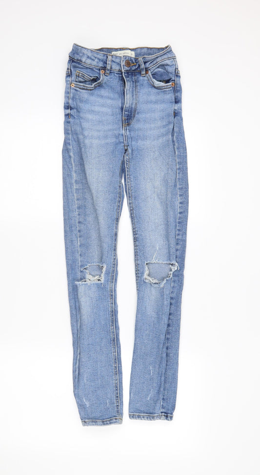 Perfect Jeans Womens Blue  Denim Skinny Jeans Size XS L27 in