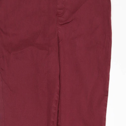 PEP&Co Womens Red  Denim Skinny Jeans Size 12 L27 in