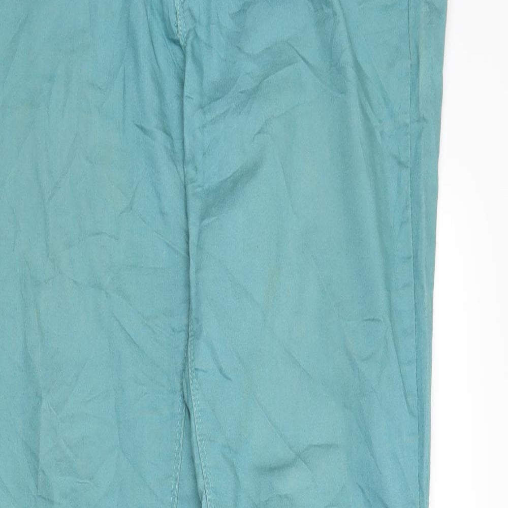 Womens UK Size 12 DenimCo Regular Fit Skinny Green Jeans