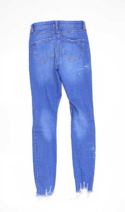 Womens UK Size 8 DenimCo Regular Fit Skinny Blue Jeans
