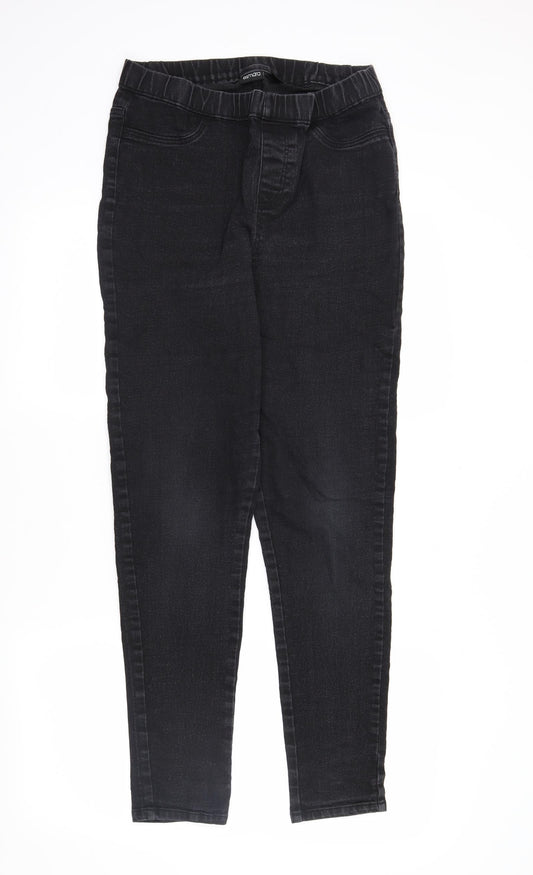 ESMARA Womens Black  Denim Jegging Jeans Size 14 L29 in