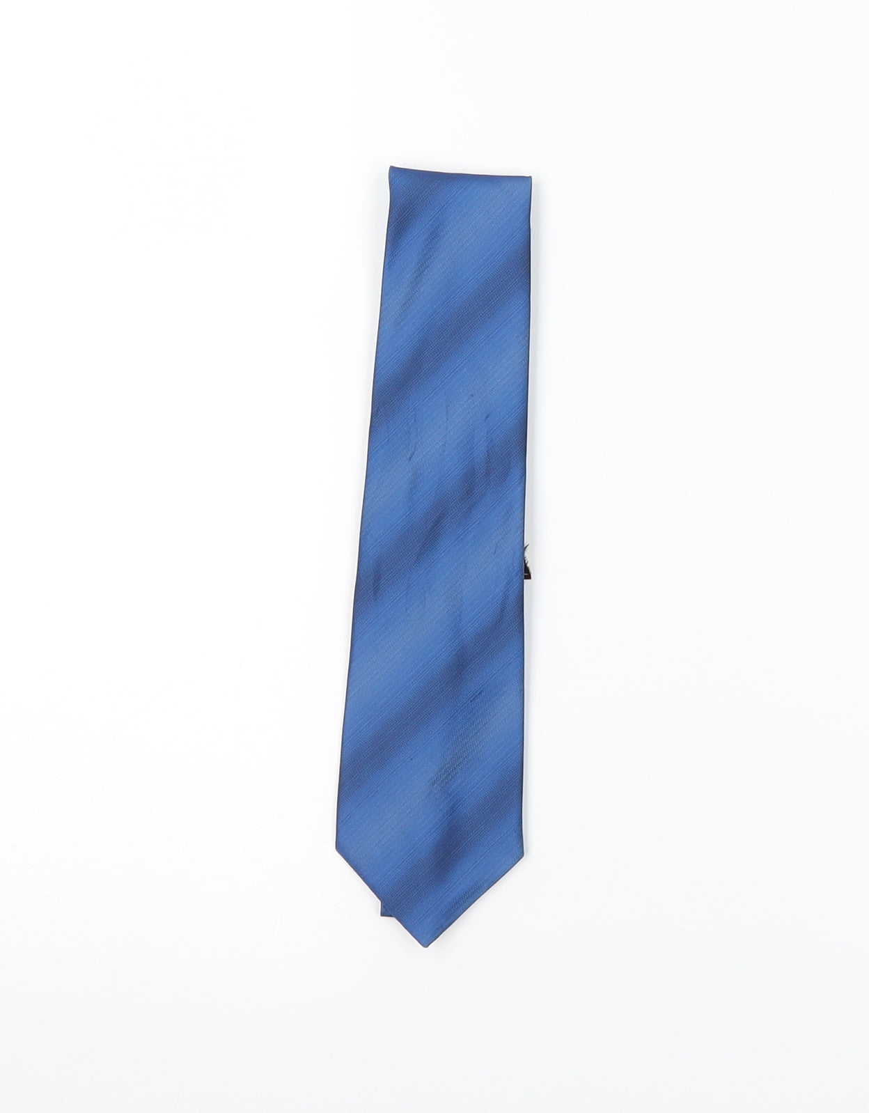 Mens Burton Blue Striped  Pointed Tie