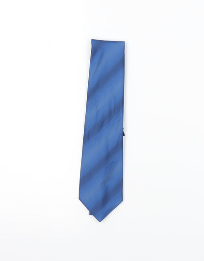 Mens Burton Blue Striped  Pointed Tie