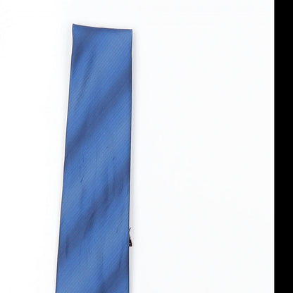 Mens Burton Blue Striped  Pointed Tie