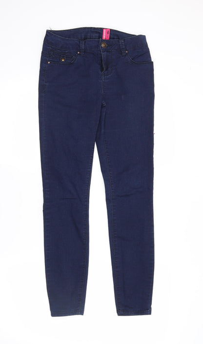 Womens UK Size 8 yesyes Regular Fit Skinny Blue Jeans