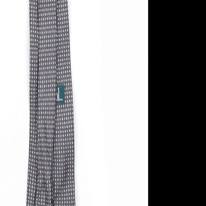 protocol Mens Grey Grenadine  Pointed Tie One Size