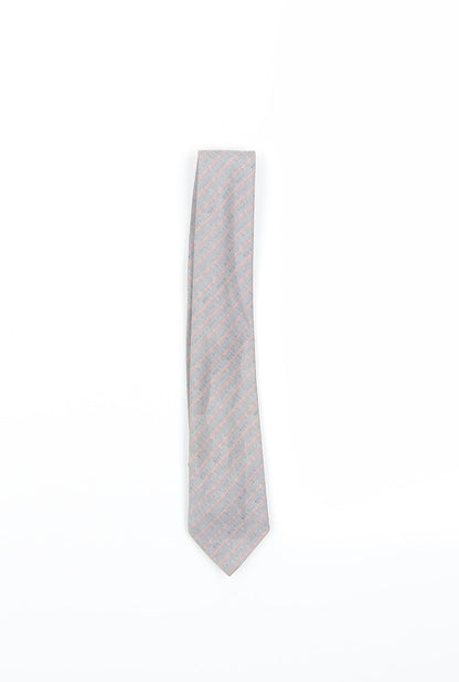 Preworn Mens Grey Striped  Pointed Tie One Size