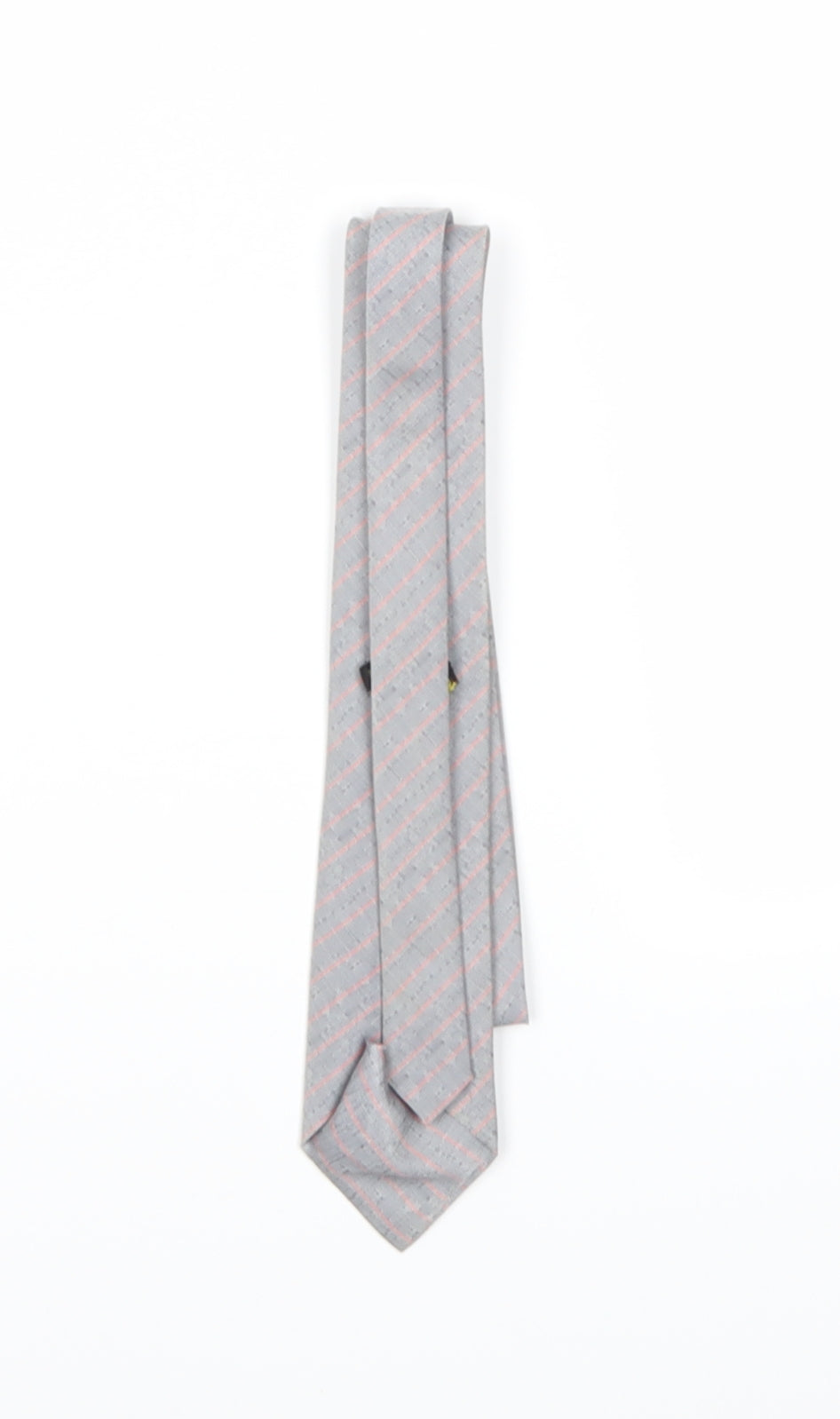 Preworn Mens Grey Striped  Pointed Tie One Size