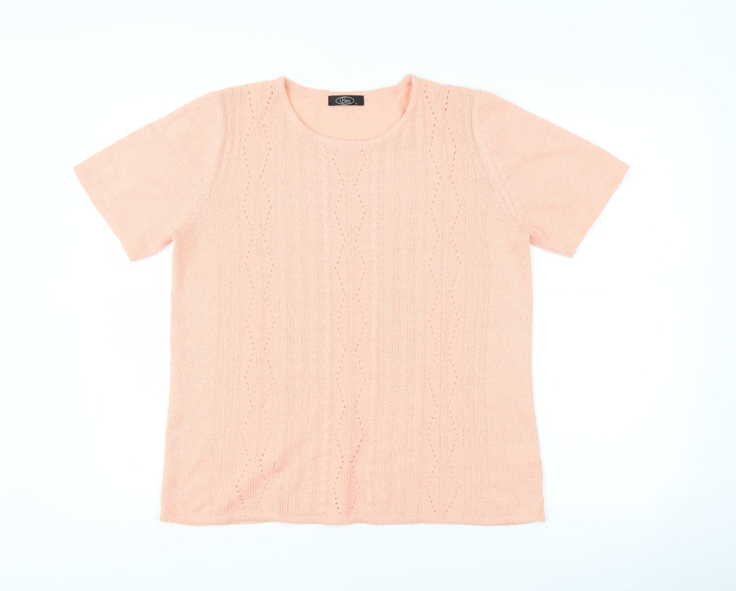 Womens UK Size S BM collection Pink Basic T-Shirt