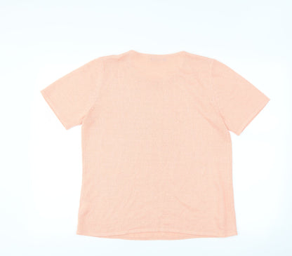 Womens UK Size S BM collection Pink Basic T-Shirt