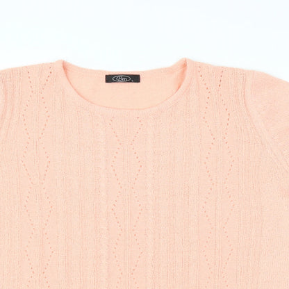 Womens UK Size S BM collection Pink Basic T-Shirt