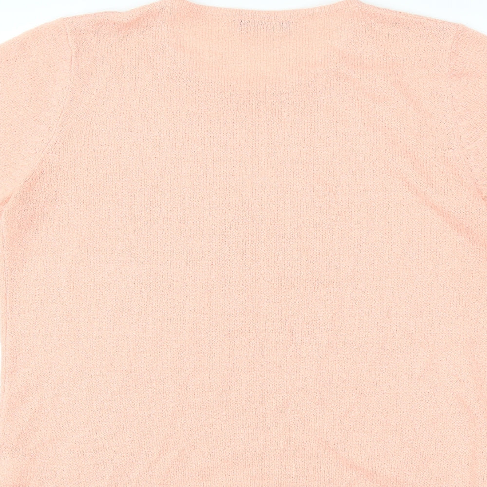 Womens UK Size S BM collection Pink Basic T-Shirt