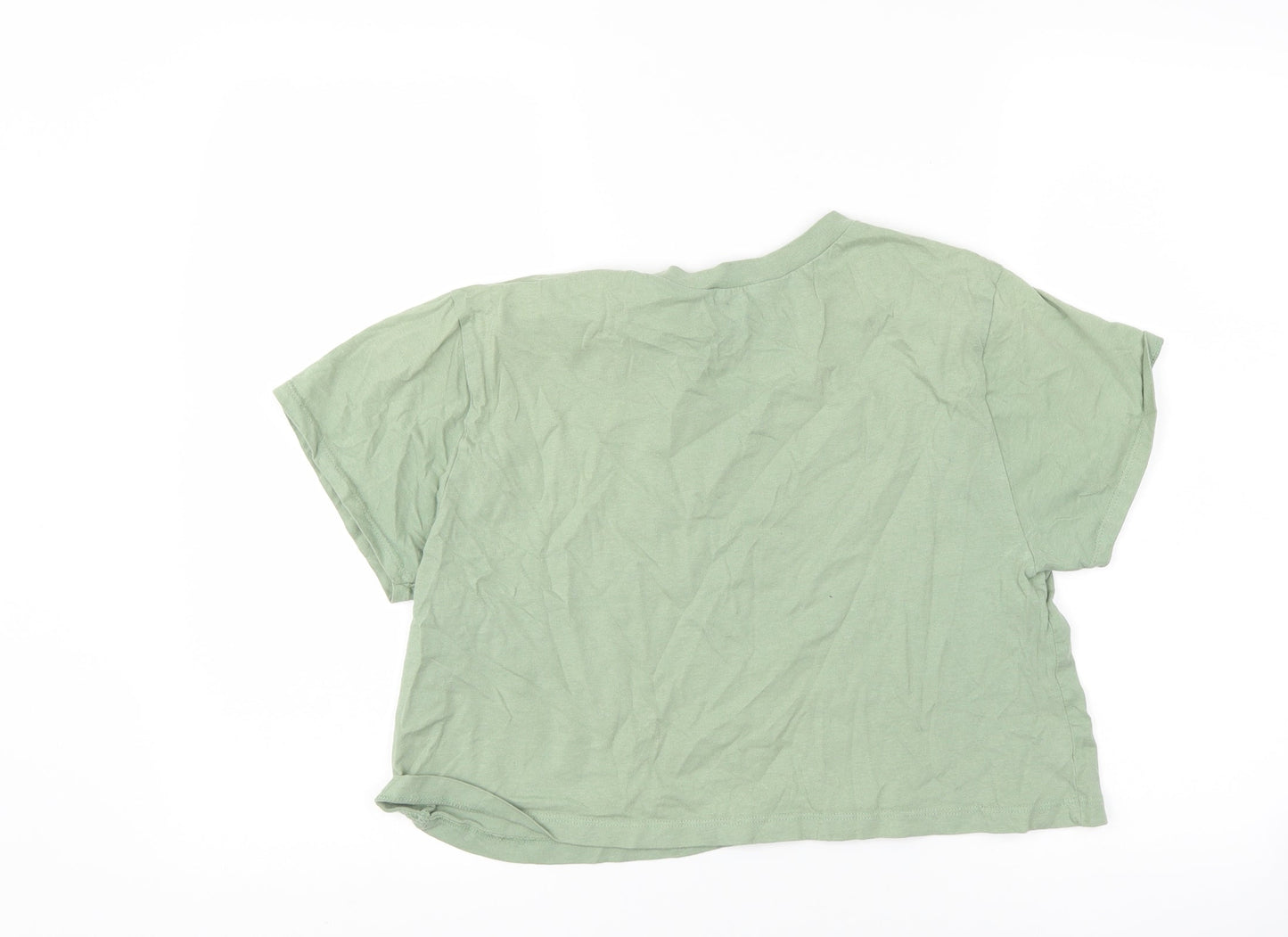 Primark Womens Green   Cropped T-Shirt Size S  - Mon Cheri