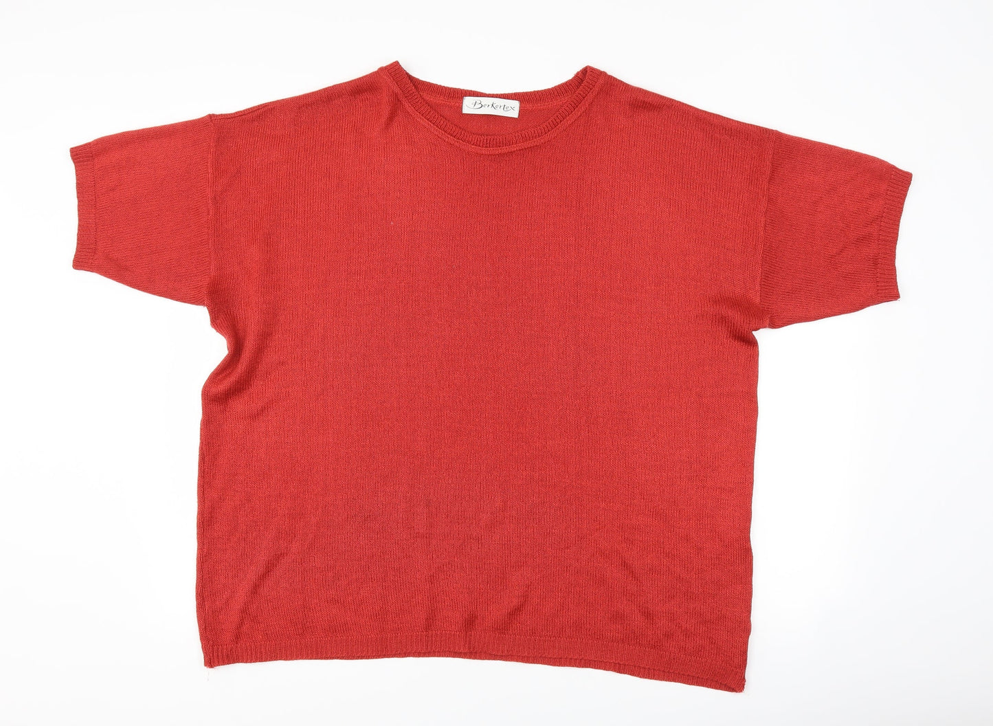 Berkertex Womens Red   Basic T-Shirt Size 18