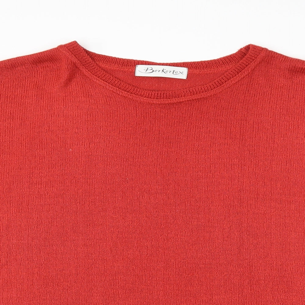 Berkertex Womens Red   Basic T-Shirt Size 18