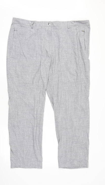 Marks and Spencer Womens Grey   Trousers  Size 22 L28 in