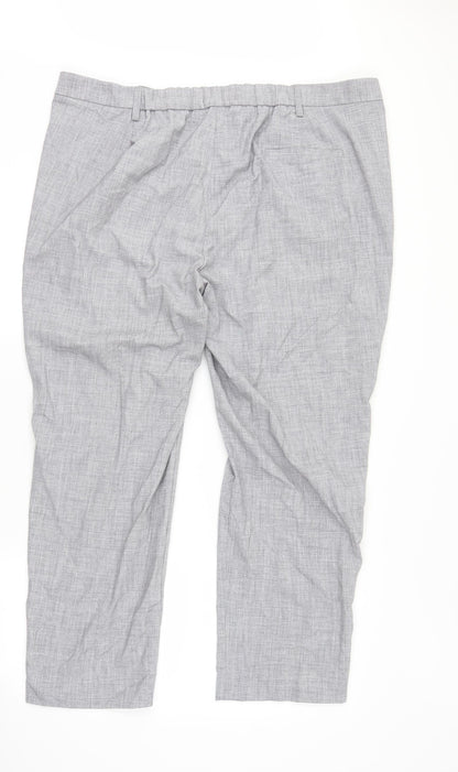 Marks and Spencer Womens Grey   Trousers  Size 22 L28 in