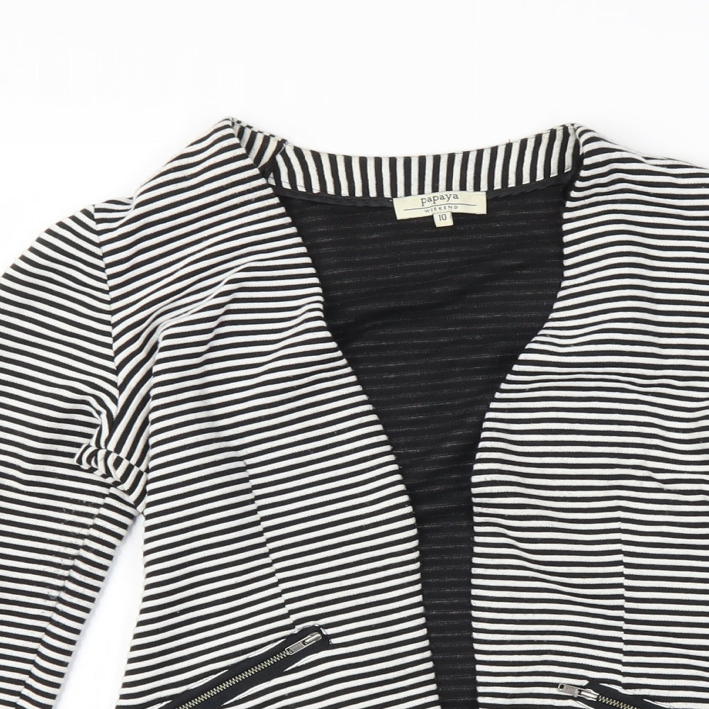 Womens UK Size 10 Papaya Black Jacket