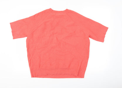 Womens UK Size 18 Marks and Spencer Pink Basic T-Shirt