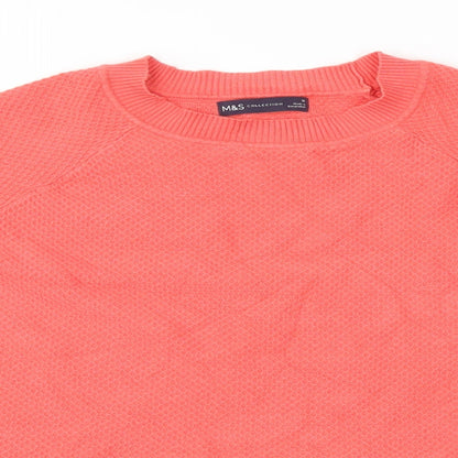 Womens UK Size 18 Marks and Spencer Pink Basic T-Shirt