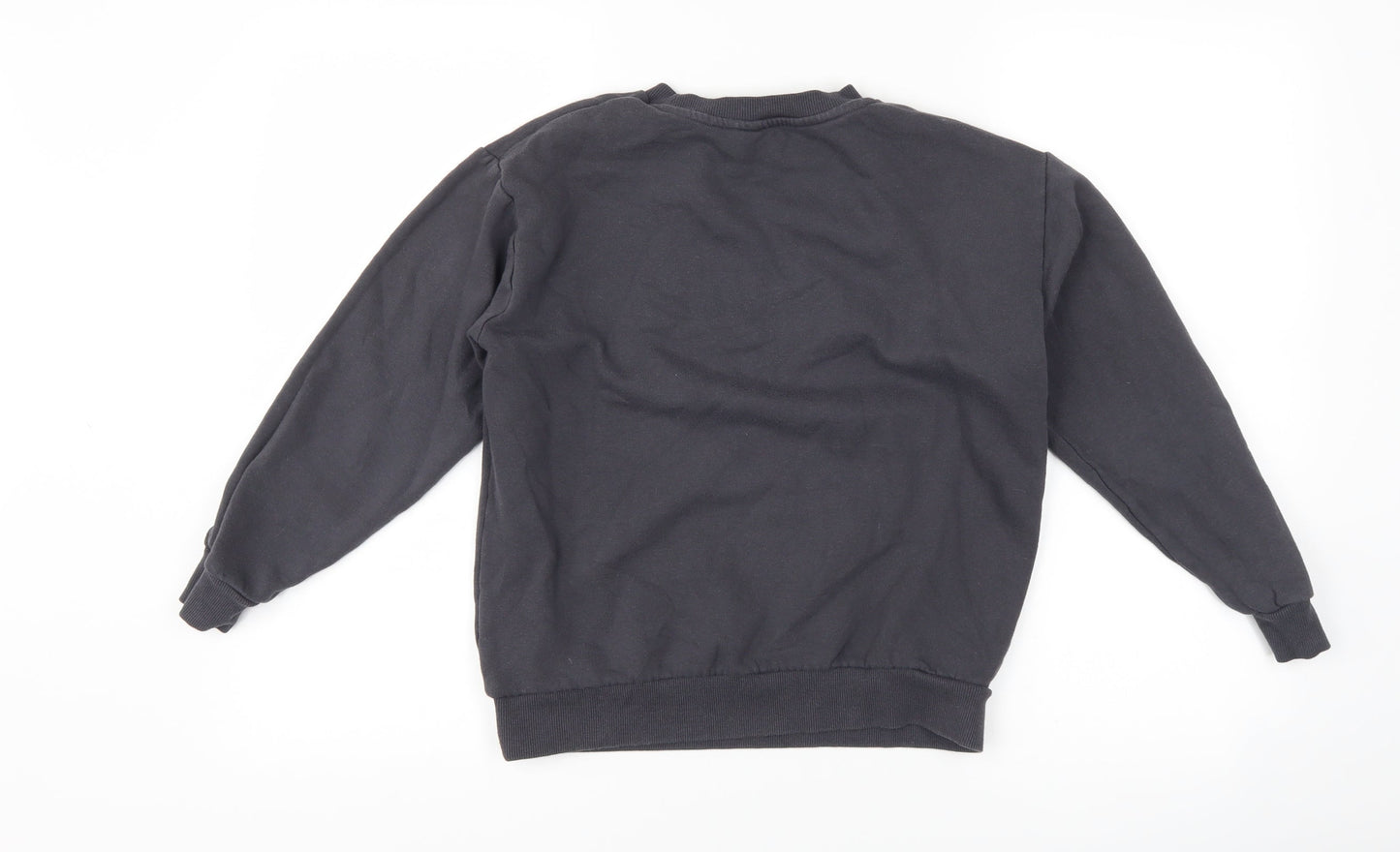 New Look Girls Grey   Pullover Sweatshirt Size 10-11 Years  - slogan