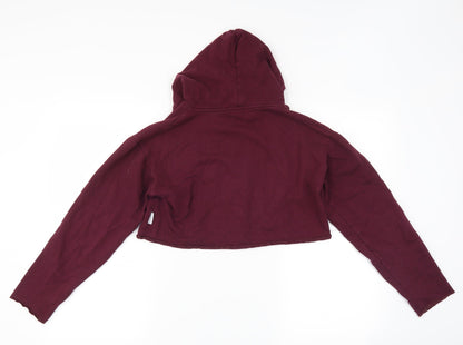 Capital London Womens Purple   Pullover Hoodie Size M  - london cropped