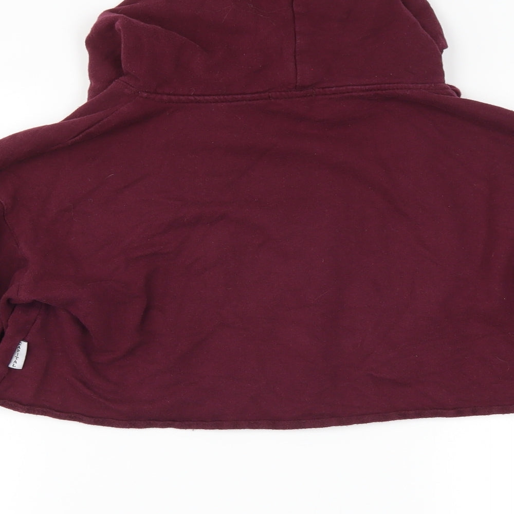 Capital London Womens Purple   Pullover Hoodie Size M  - london cropped